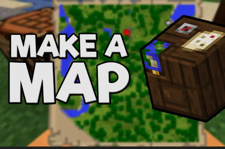 how to craft a map in minecraft