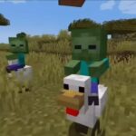 chicken jockey Minecraft